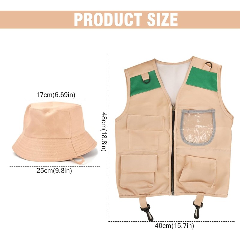 Safari Costume with Cargo Vest - Outdoor Adventure Girls review and price