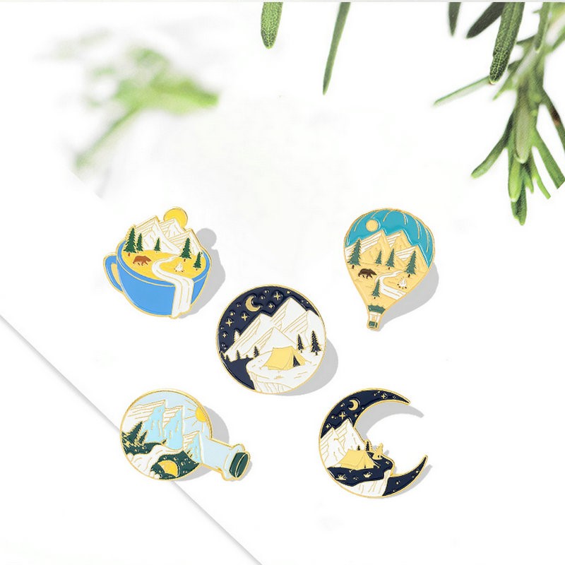 Camping Adventure Enamel Pins  - Outdoor Adventure With Kids review and price