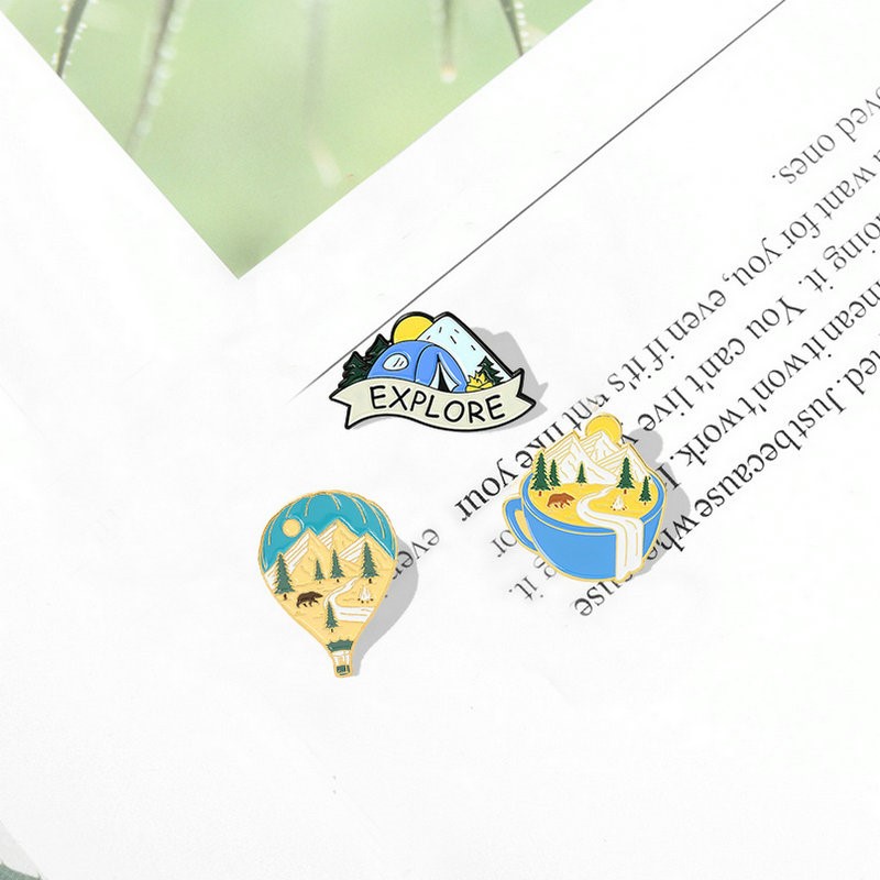 Camping Adventure Enamel Pins  - Outdoor Adventure With Kids review and price
