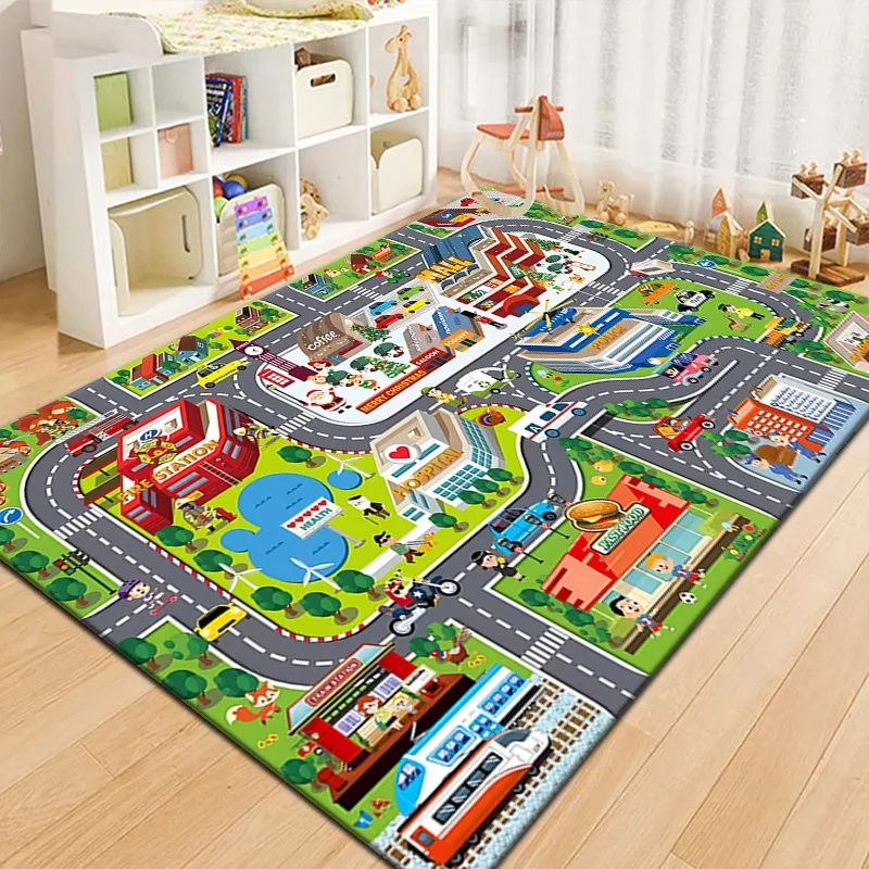 Colorful Kids City Map Play Ma - Outdoor Adventure With Kids review and price