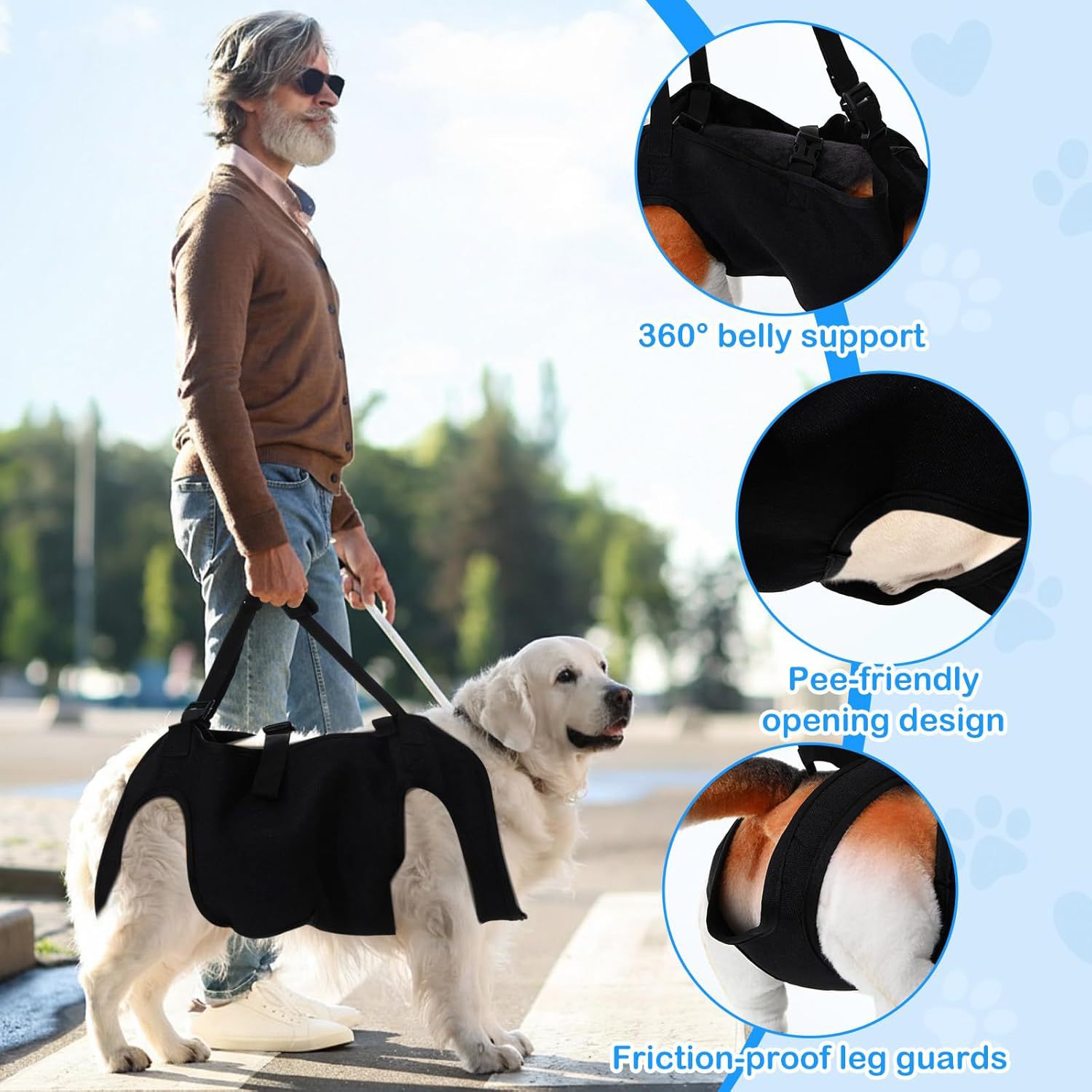 Dog Stair Assistance Leash, El - Harness Climbing Adjustable review and price