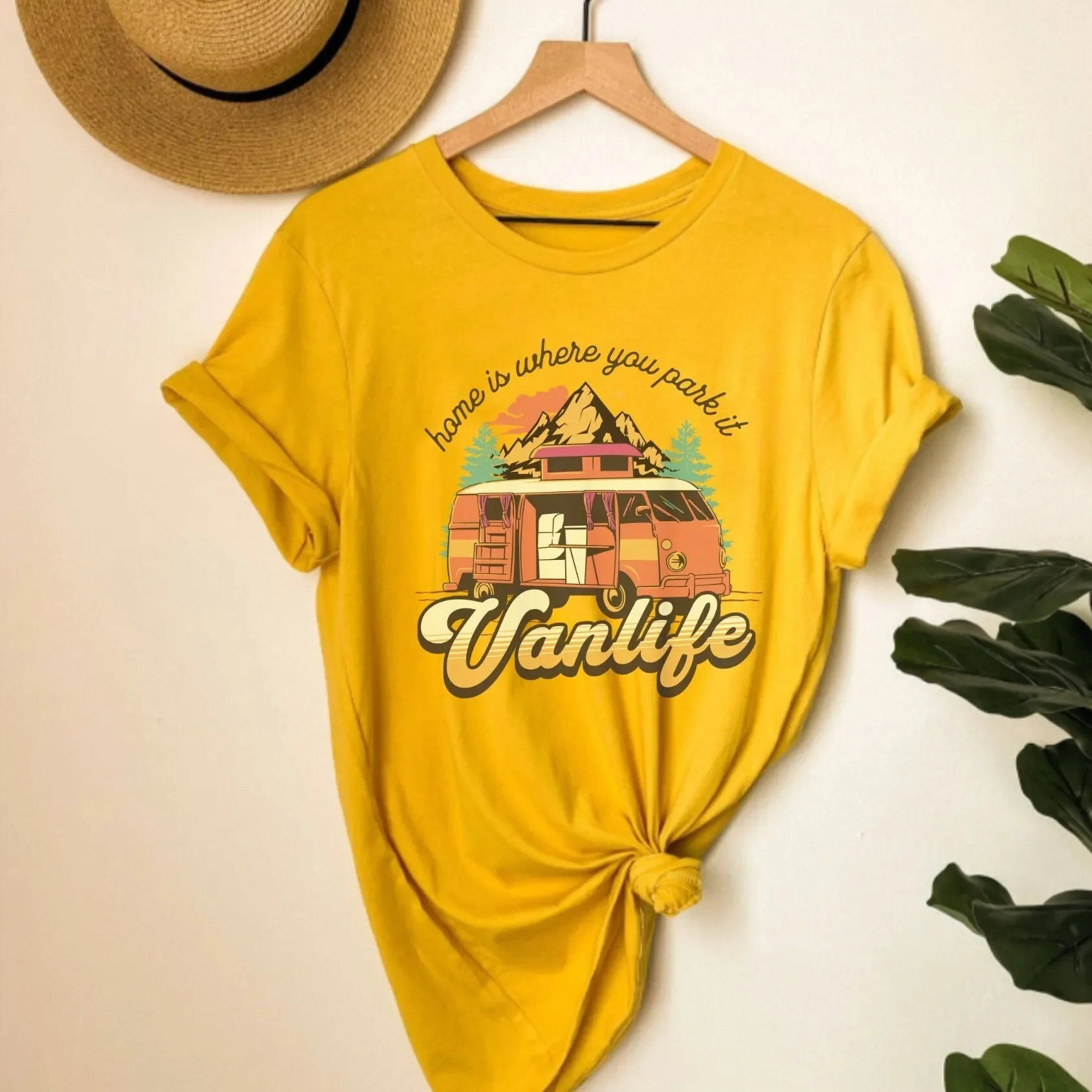 Vanlife T Shirt Van Camping Ad - Outdoor Adventure Girls review and price